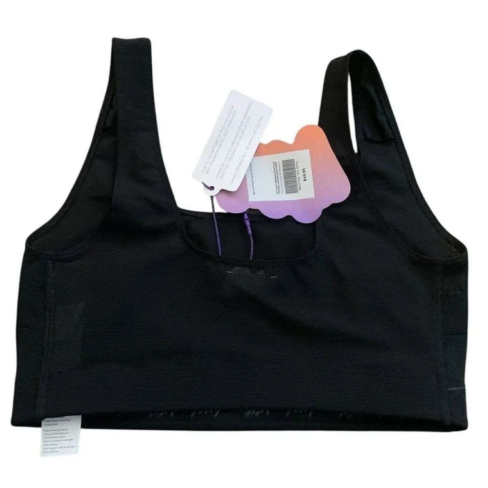 Yitty Shaping Bralette Small Black Nearly Naked Seamless Athleisure Sporty Lizzo